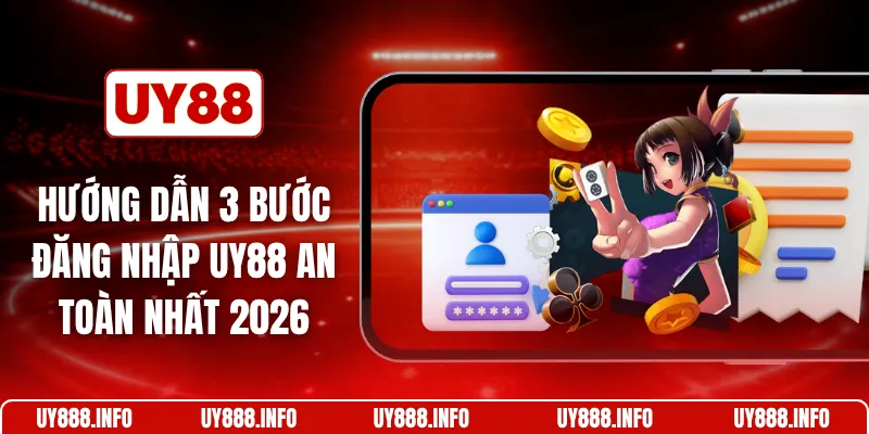 Hướng dẫn 3 bước đăng nhập UY88 an toàn nhất 2026